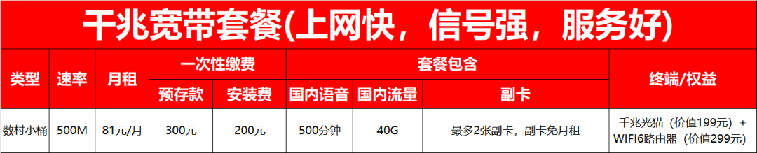 2023年广东东莞联通宽带办理优惠套餐价格一览表插图2