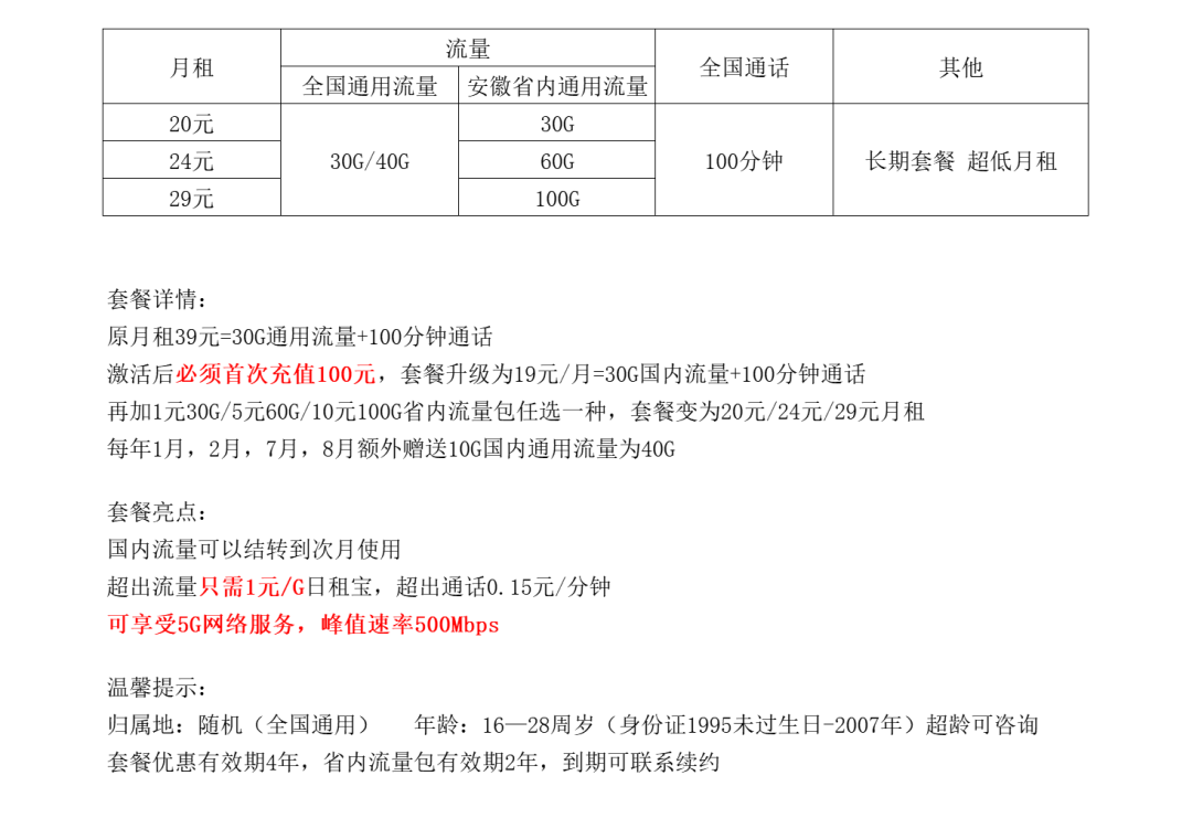 2023年5月北京能发货的大流量卡、校园卡活动汇总插图8