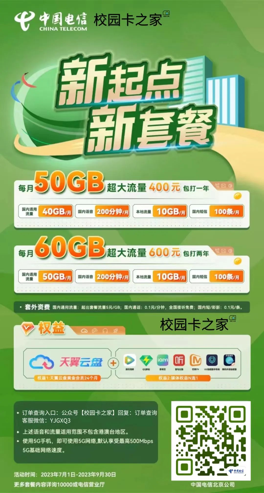 北京电信校园卡近7年套餐变化（2018-2024）从300两年到800两年！插图14